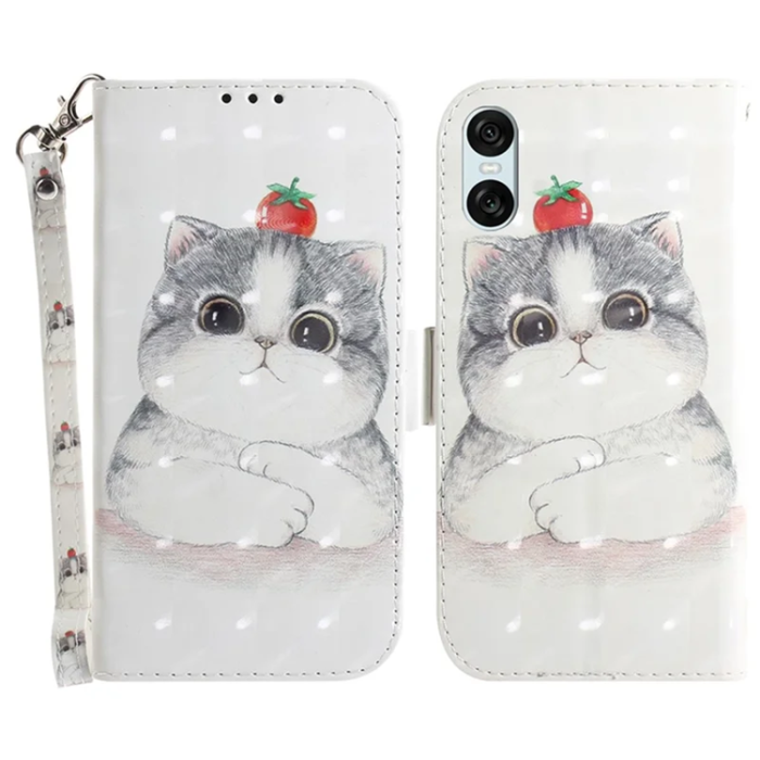 A-One Brand - Sony Xperia 10 VI Plånboksfodral 3D Pattern - Cat