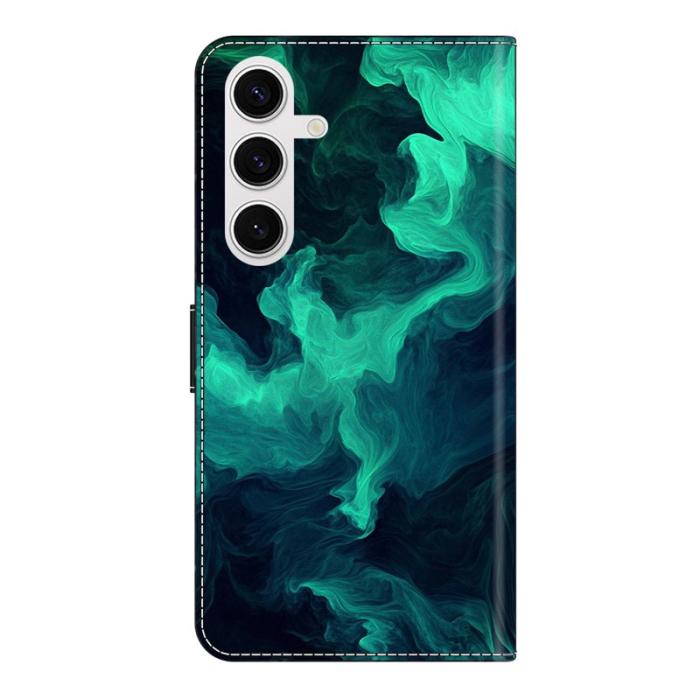 OEM - Samsung Galaxy S26 Plus Plånboksfodral Ställning Mönstertryck Konstläder - Rök