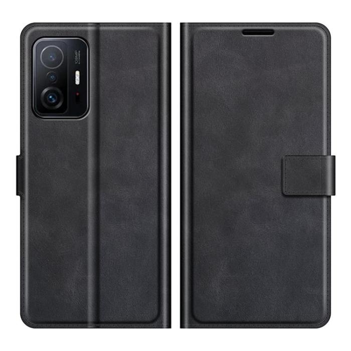 A-One Brand - Folio Flip Läder Fodral Xiaomi 11T / 11T Pro - Svart