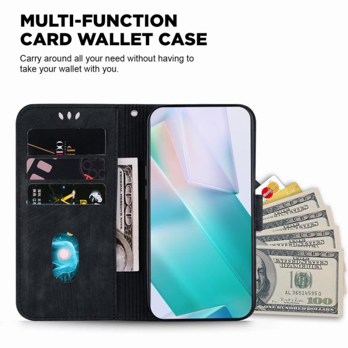 OEM - Samsung Galaxy S26, S26 Pro Plånboksfodral Tigertryck Konstläder Stötsäker Svart