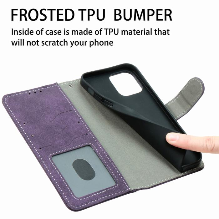 UTGATT4 - Rotary Card Holder Plånboksfodral iPhone 12 Mini - Lila