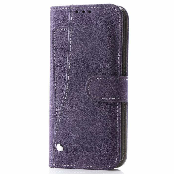 UTGATT4 - Rotary Card Holder Plånboksfodral iPhone 12 Mini - Lila