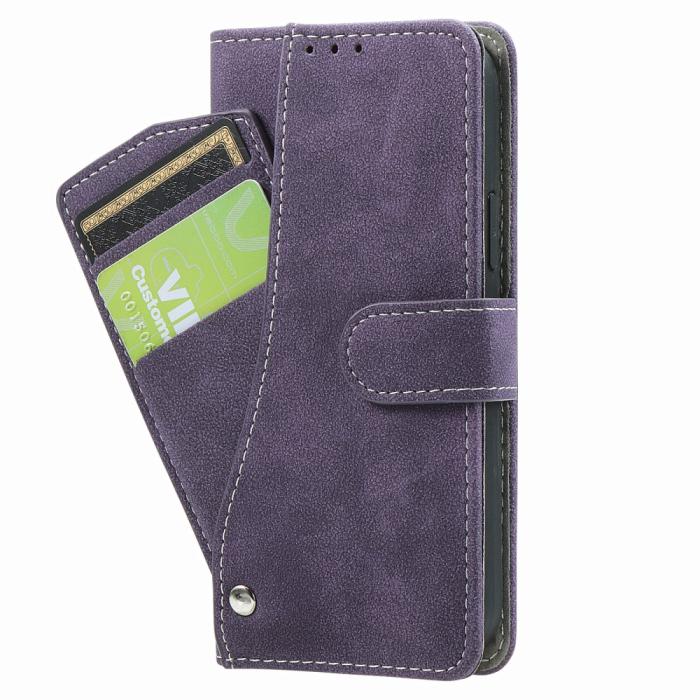 UTGATT4 - Rotary Card Holder Plånboksfodral iPhone 12 Mini - Lila