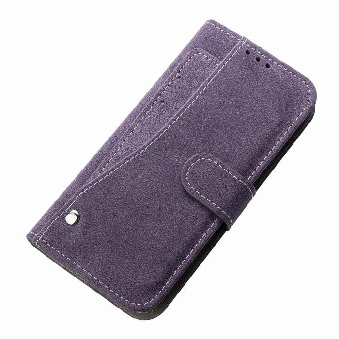 UTGATT4 - Rotary Card Holder Plånboksfodral iPhone 12 Mini - Lila