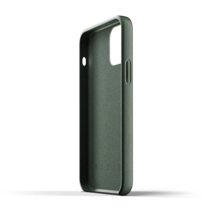 UTGATT5 - Mujjo Full Leather Case iPhone 12 & 12 Pro - Grön
