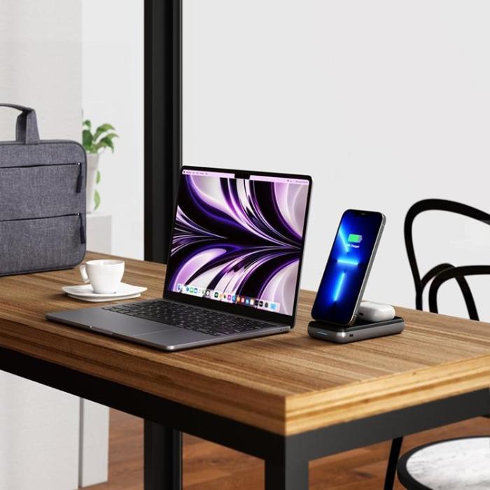 Satechi - Satechi 2-in-1 Trådlös Laddare Maximera din Laddning