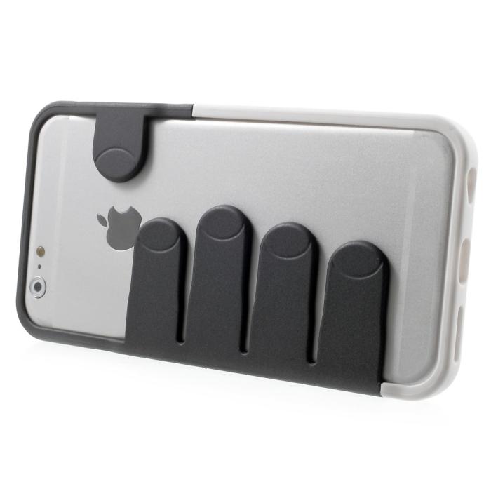 OEM - Bumper skal till Apple iPhone 6 / 6S - Svart Fingrar