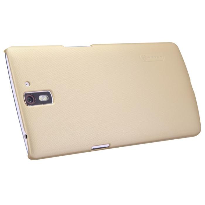 UTGATT5 - Nillkin Frosted Shield Skal till OnePlus One + Skärmskydd (Guld)