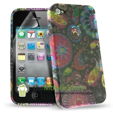 OEM - Jelly Fish Designer Skal till Apple iPhone 4 + Skärmskydd