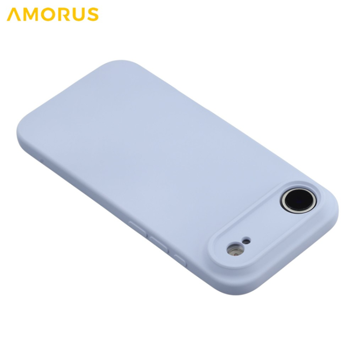 Amorus - AMORUS iPhone Air Mobilskal Precise Cutouts TPU Fiber - Ljuslila