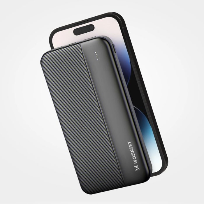 Wozinsky - Wozinsky Powerbank 10000mAh Li-Po 2xUSB-A - Svart