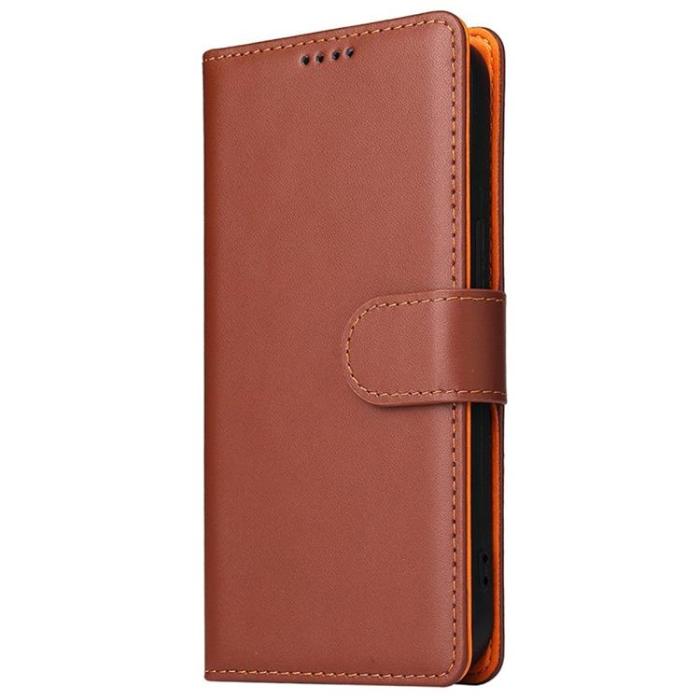 OEM - iPhone 14 Pro Max Plånboksfodral Dual Flip - Brun
