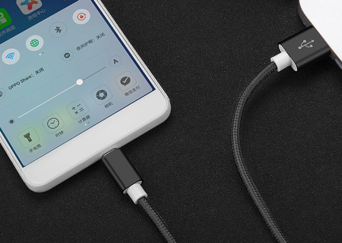 UTGATT1 - USB till Lightning Kabel i Nylon - 3m - Svart