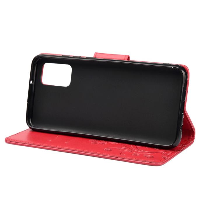 A-One Brand - Butterfly Plånboksfodral Samsung Galaxy A32 5G - Röd