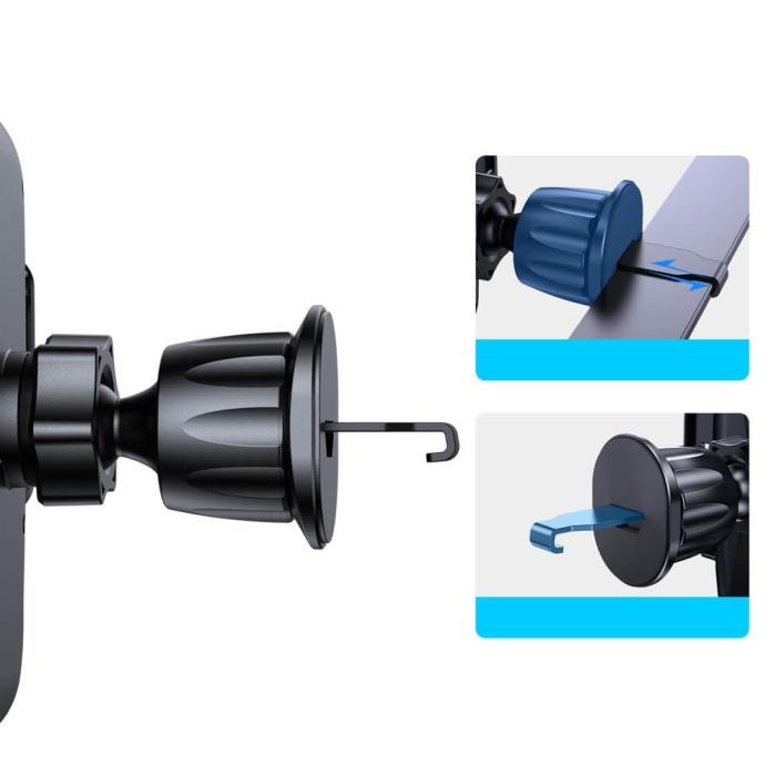 Joyroom - Joyroom mechanical car phone holder air vent Svart