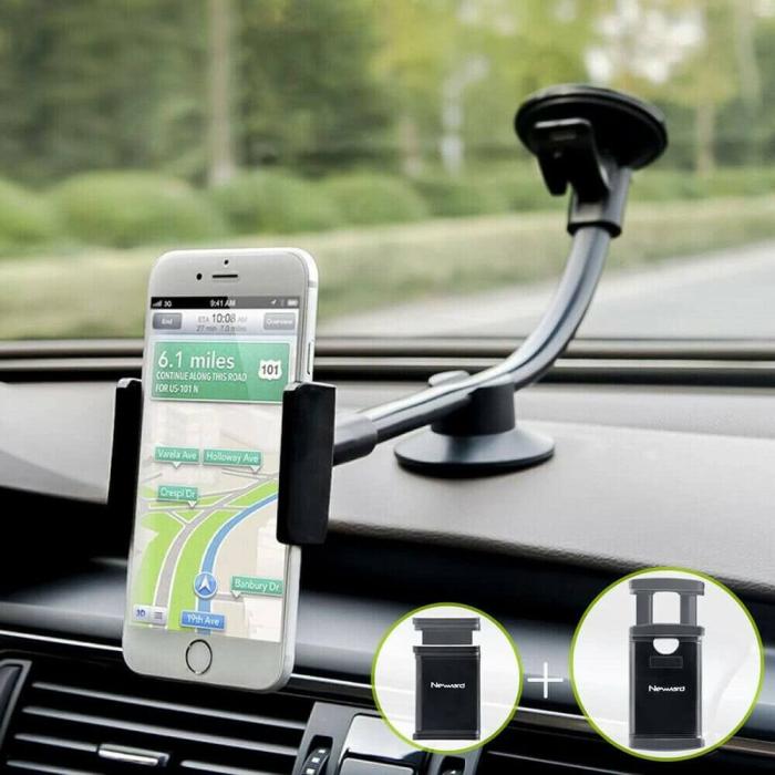 Joyroom - Joyroom Long Arm Dashboard Car Mount - Svart