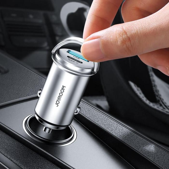 UTGATT4 - Joyroom mini dual port USB Type C/USB 20 W 5 A car charger B