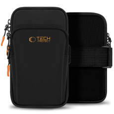 Tech-Protect - Tech-Protect Universal Sport Armband M7 - Svart/Orange