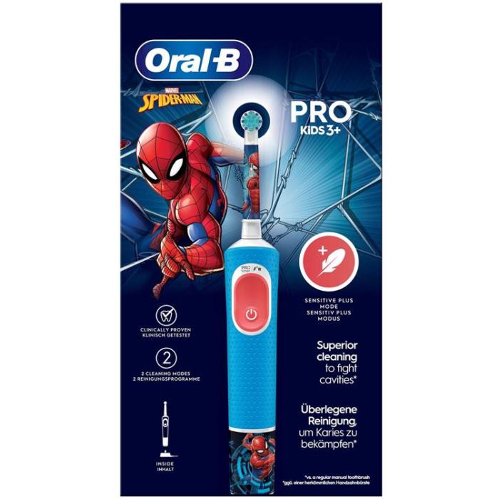 Oral B - Oral B Eltandborste Vitality Pro Kids Spiderman HBOX