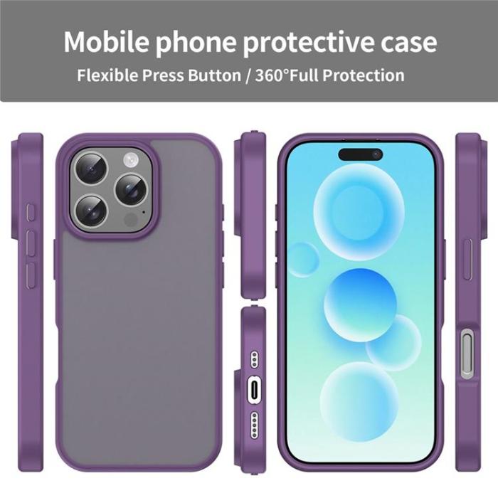 A-One Brand - iPhone 16 Pro Max Mobilskal Skin Touch Matte - Lila