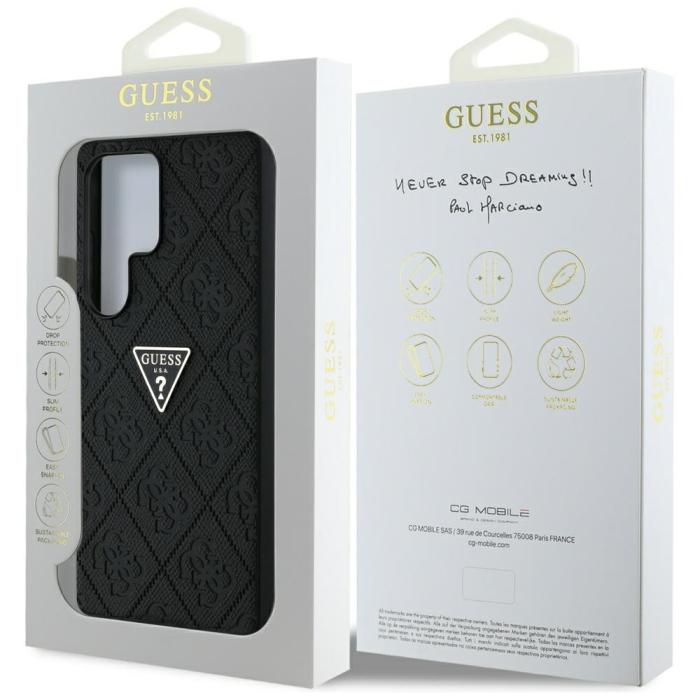 Guess - Guess Mobilskal till Galaxy S25 Ultra MagSafe 4G Triangle Metal