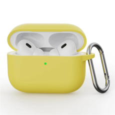 A-One Brand - Airpods Pro 3 Skal Silikon med Karbinhake - Gul