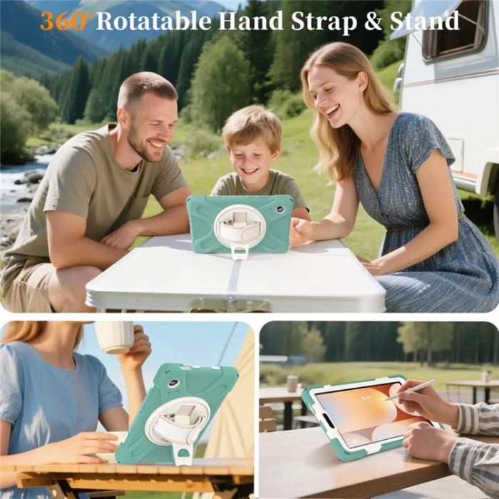 A-One Brand - Galaxy Tab A11 Mobilskal Kickstand Silikon Axelrem