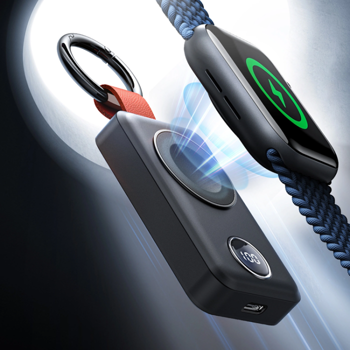 UTGATT - Joyroom Trådlös Powerbank 2000mAh 3W För Apple Watch - Svart