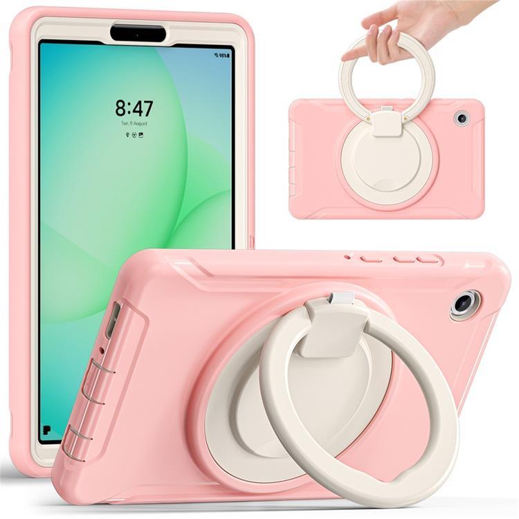 Galaxy Tab A11 Mobilskal Rotary Kickstand Handle - Sakura Rosa | 2353 | AlltMobil