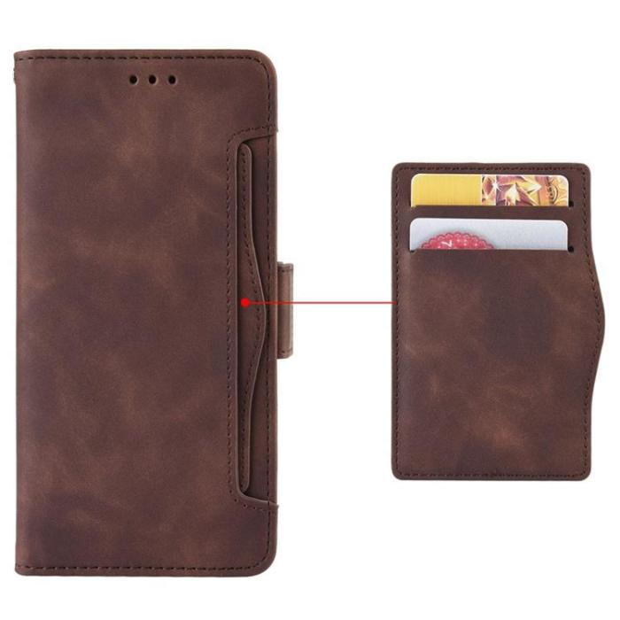 UTGATT1 - Asus Zenfone 9 Plånboksfodral PU Läder - Brun