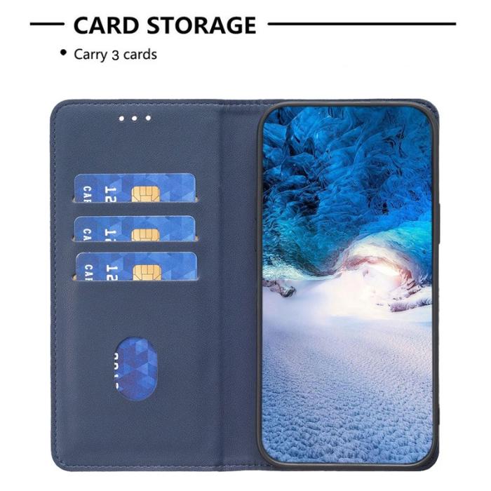 BINFEN COLOR - BINFEN Samsung Galaxy A37 Fodral KonstLäder - Blå