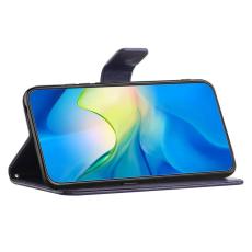 OEM - Samsung Galaxy A37 / A36 5G Pl&aring;nboksfodral Konstl&auml;der - Bl&aring;