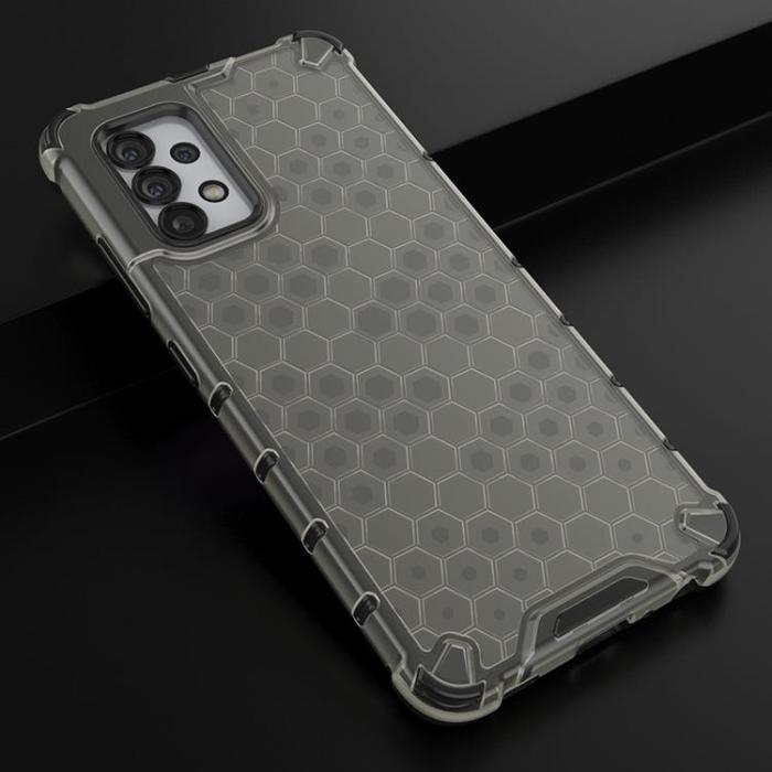 OEM - Honeycomb Galaxy A03s Skal Armored Gel Frame - Svart