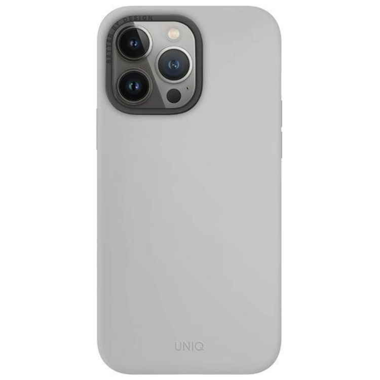 Uniq iPhone 15 Pro Max Mobilskal Magsafe Lino Hue - Grå | 2353 | AlltMobil