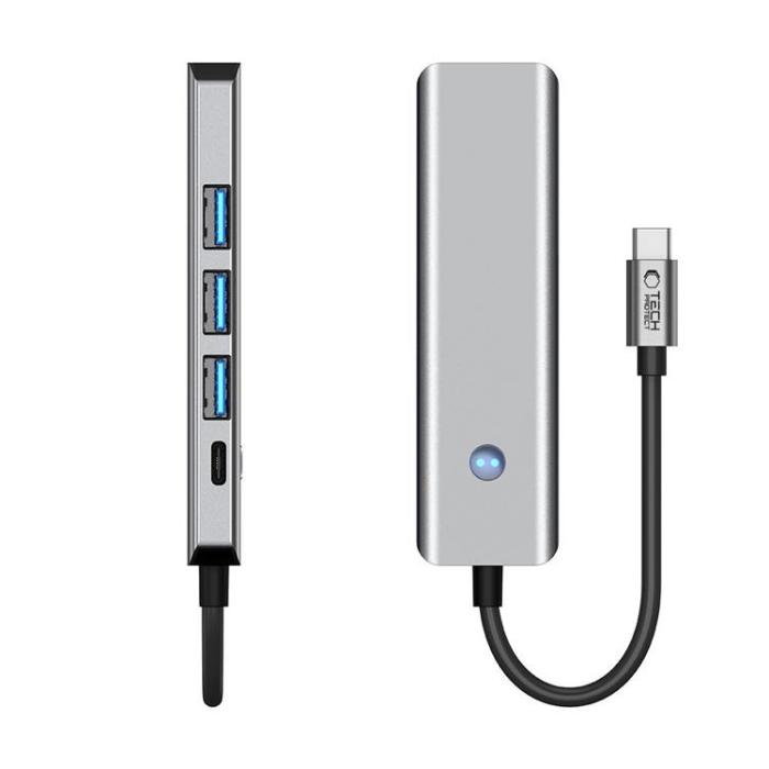 Tech-Protect - Tech-Protect HB01 5in1 Hub Adapter - Space Grå