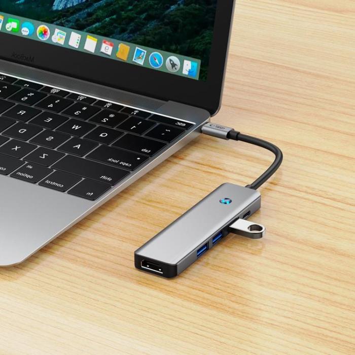 Tech-Protect - Tech-Protect HB01 5in1 Hub Adapter - Space Grå