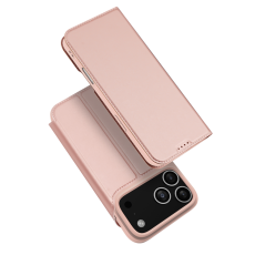 Dux Ducis - Dux Ducis iPhone 17 Pro Plånboksfodral Skin Pro Läder - Rosa