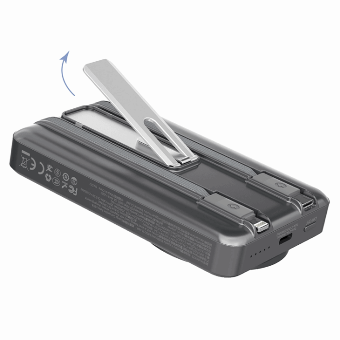 Dudao - Dudao Magsafe Powerbank 10000mAh 20W K29 PD Stativ - Silver