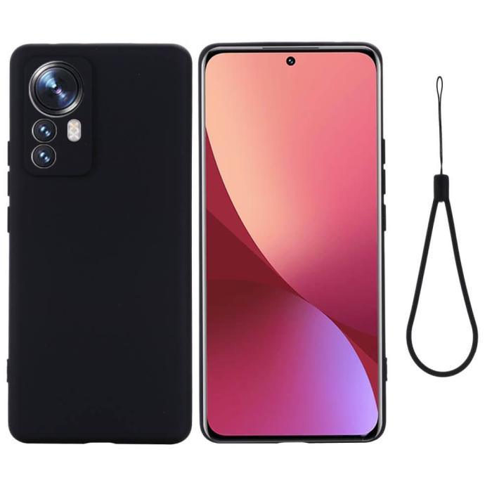 OEM - Liquid silikon skal till Xiaomi 12 Pro - Svart