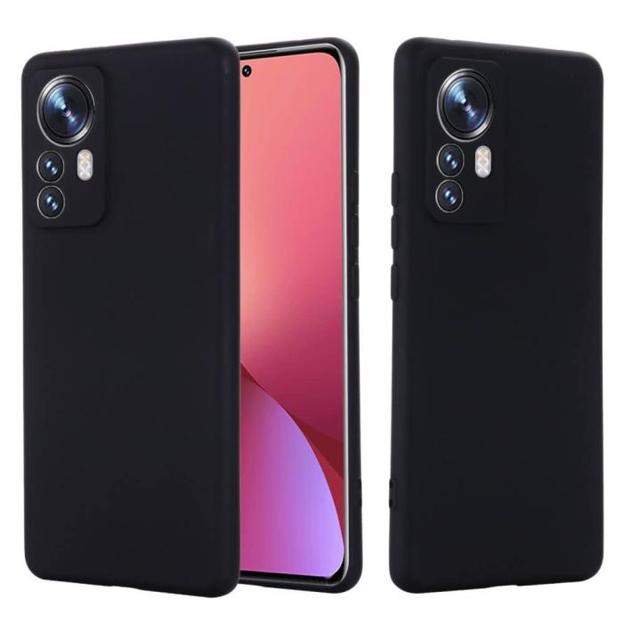 OEM - Liquid silikon skal till Xiaomi 12 Pro - Svart