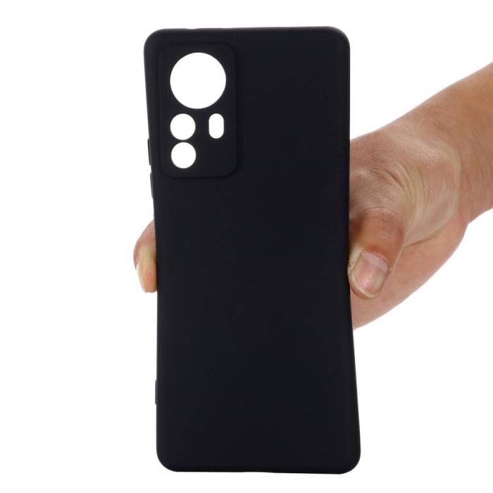 OEM - Liquid silikon skal till Xiaomi 12 Pro - Svart