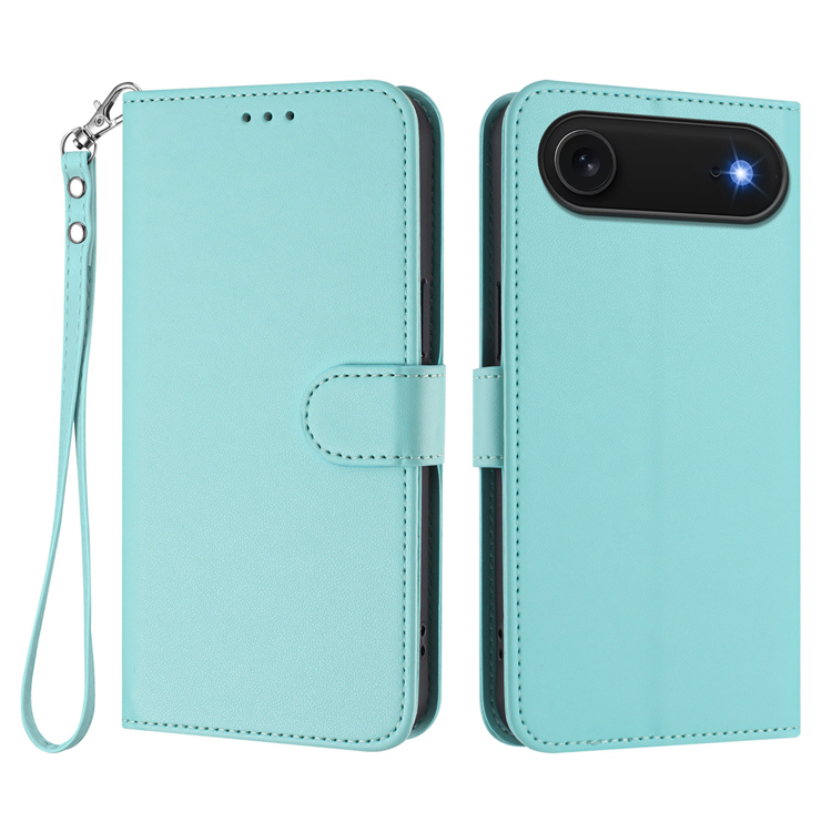 iPhone Air Plånboksfodral Läder med Handledsrem (Mintgrön) | 2353 | AlltMobil