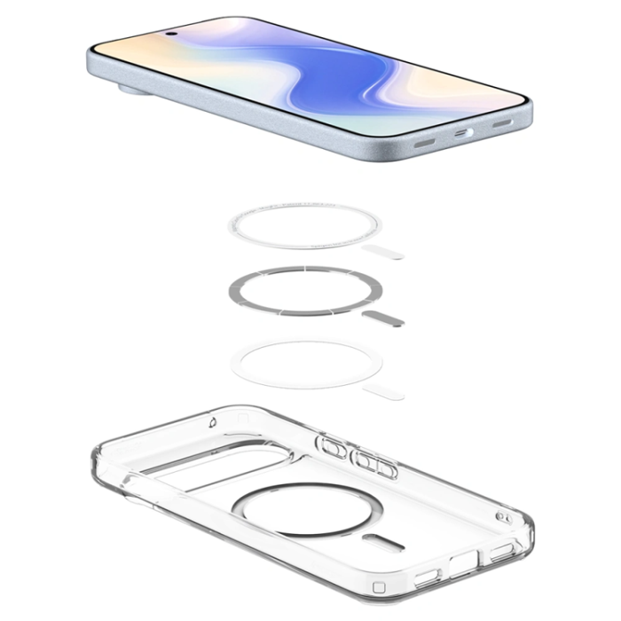 Spigen - Spigen Google Pixel 10 Pro XL Mobilskal Magsafe Ultra Hybrid - Clear/Vit