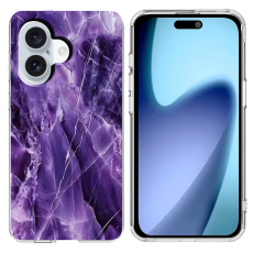 A-One Brand - iPhone 17 Mobilskal Marble Pattern Printing Soft - Lila