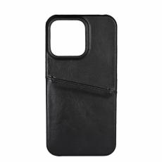 BUFFALO - BUFFALO äkta läder Skal iPhone 13 Pro - Svart