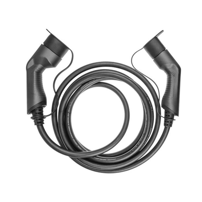 UTGATT1 - GREENCELL Laddkabel Elbil EV12 Typ2 7m 11kW 16A 3-FAS IP55 - Svart