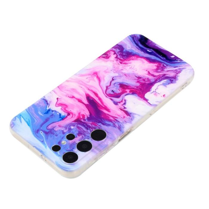 OEM - Mobilskal till Samsung Galaxy S26 Ultra Marmor Mönster TPU - Rosaröd