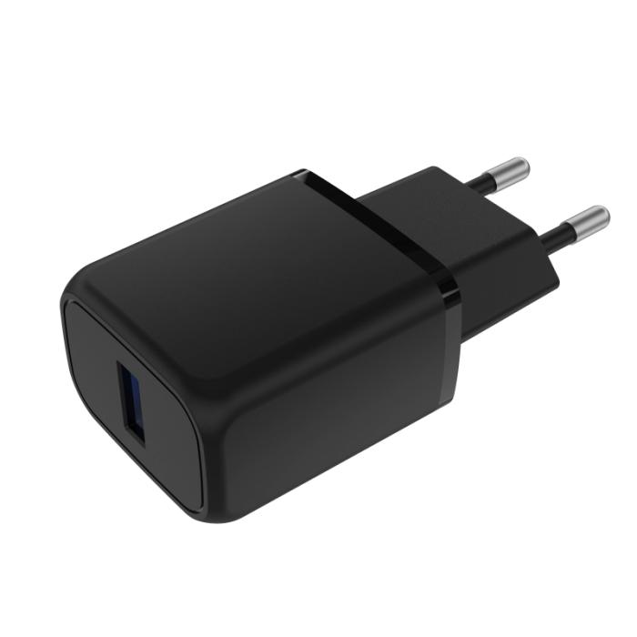 SiGN - SiGN Väggladdare USB-A QC 3.0, 18W, 3A - Svart