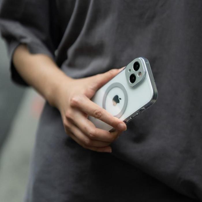 Moshi - Moshi iPhone 15 Pro Mobilskal Magsafe iGlaze - Meteoritgrå