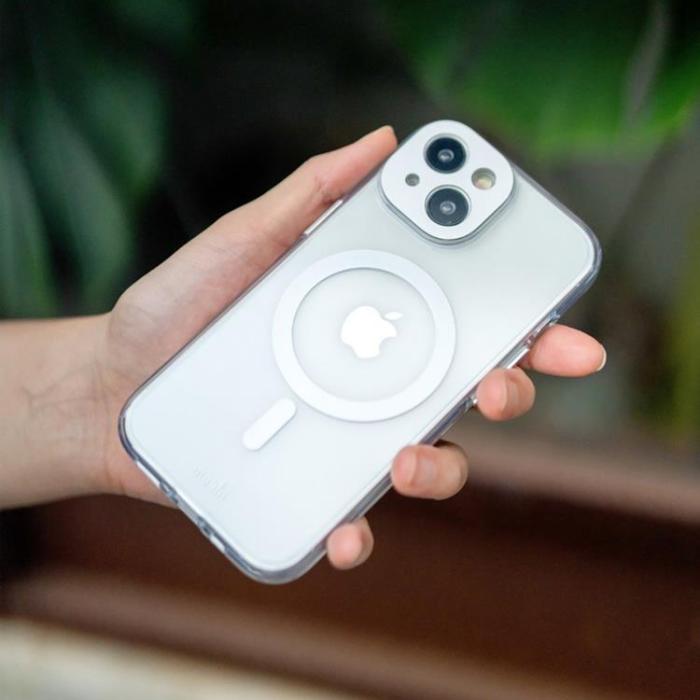 Moshi - Moshi iPhone 15 Pro Mobilskal Magsafe iGlaze - Meteoritgrå